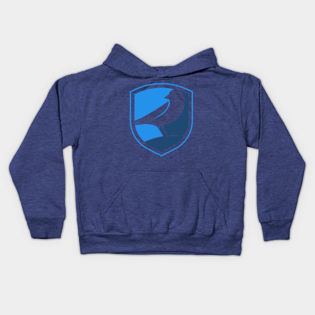 Blue Canary Logo Kids Hoodie by Blue Canary